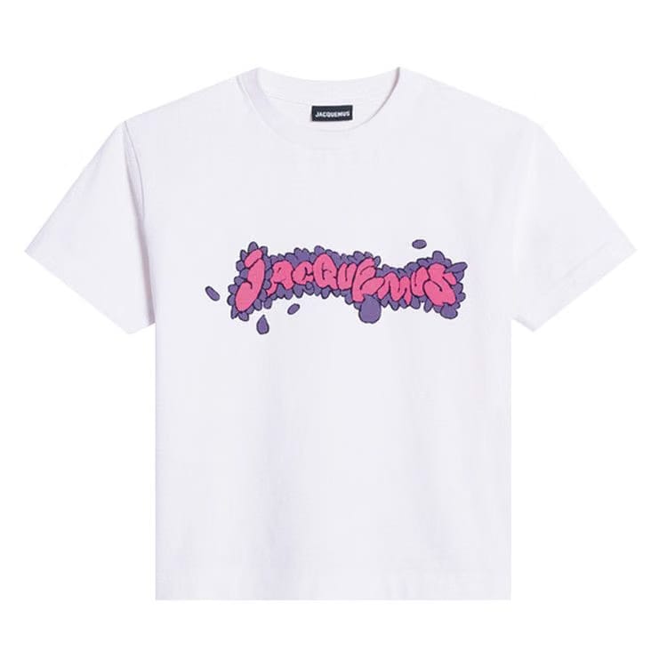 Jacquemus Le T-Shirt Desenho Print Marguerite/White