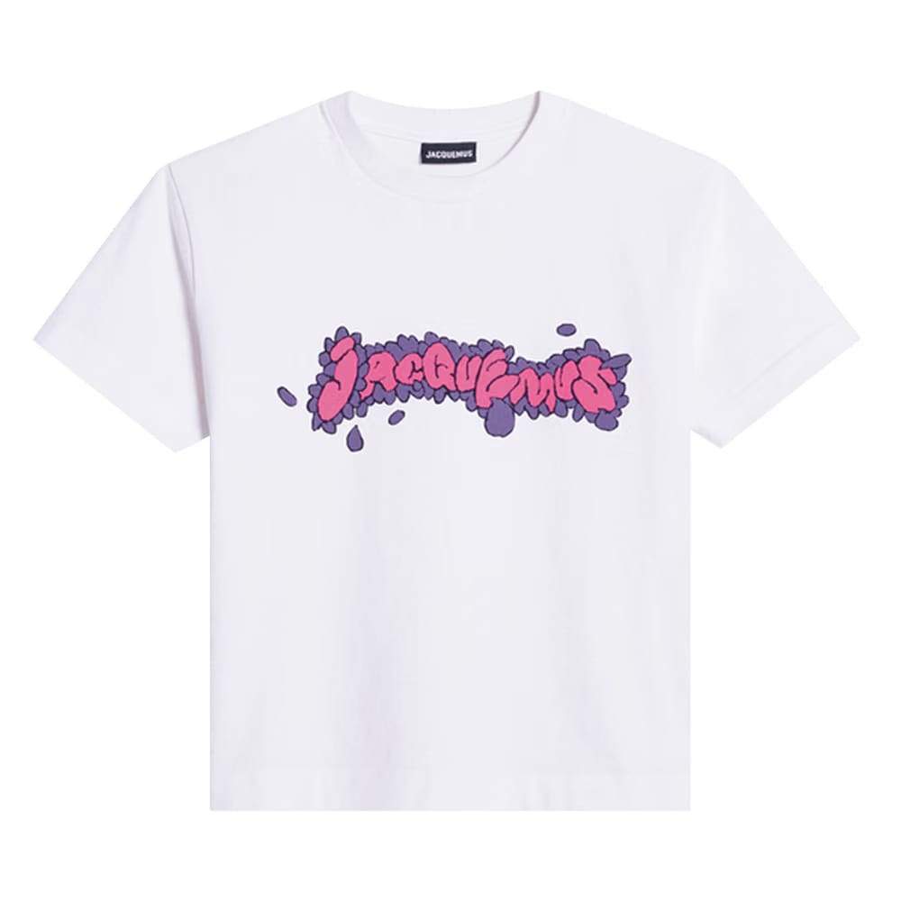 Jacquemus Le T-Shirt Desenho Print Marguerite/White