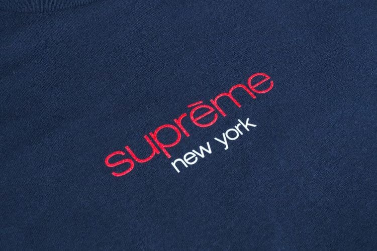 Supreme Classic Logo T-Shirt Navy