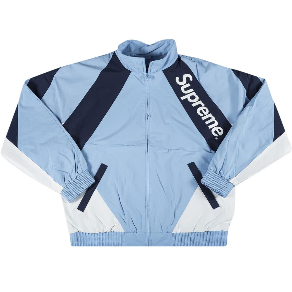 Supreme Paneled Track Jacket Light Blue