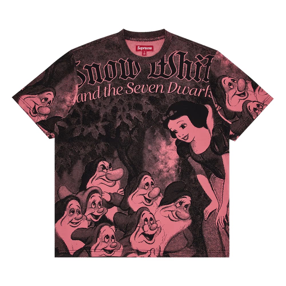 Supreme Snow White Shorts-Sleeve Top Pink