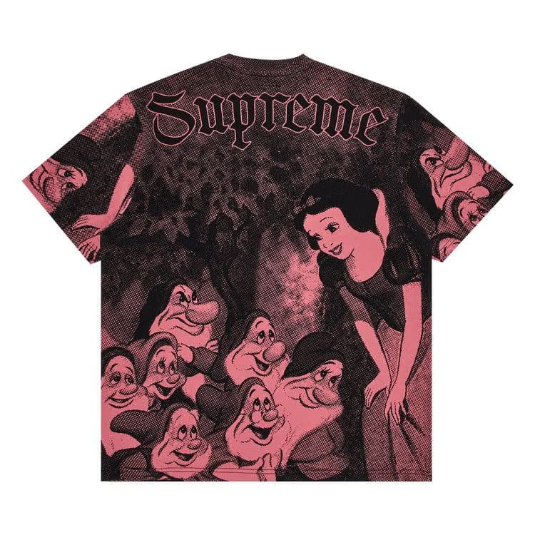 Supreme Snow White Shorts-Sleeve Top Pink