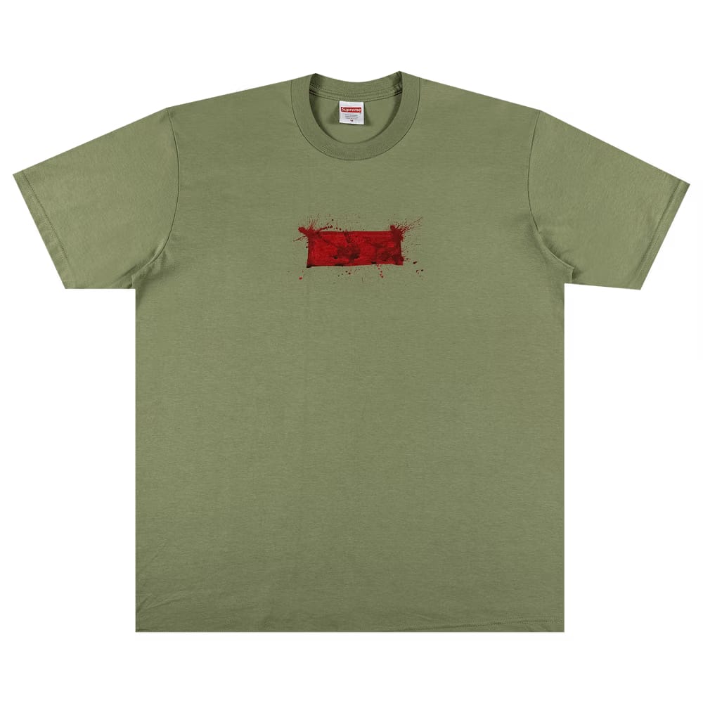 Supreme Ralph Steadman Box Logo T-Shirt Light Olive