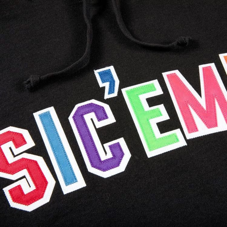 Supreme x WTAPS Sic'em! Hoodie Black