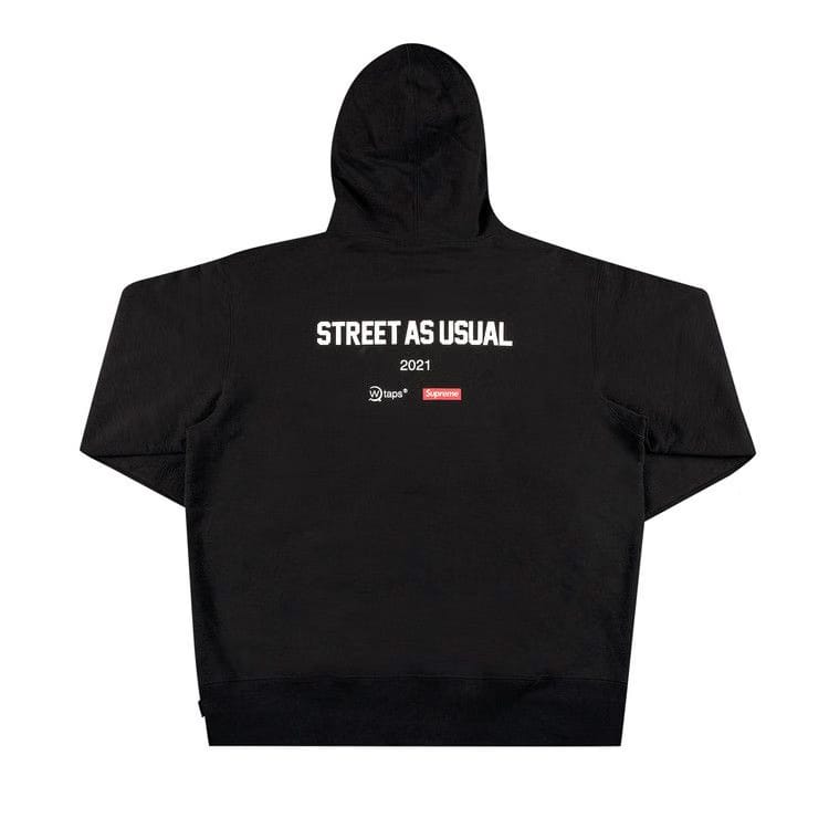 Supreme x WTAPS Sic'em! Hoodie Black