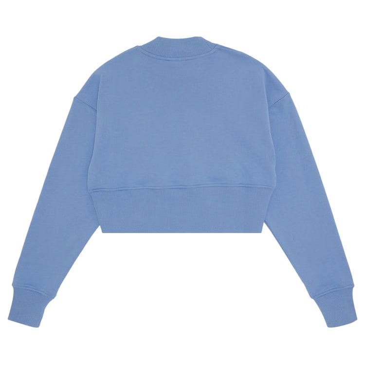 Balmain 3 Button Printed Sweatshirt Blue Clair/Blue Denim