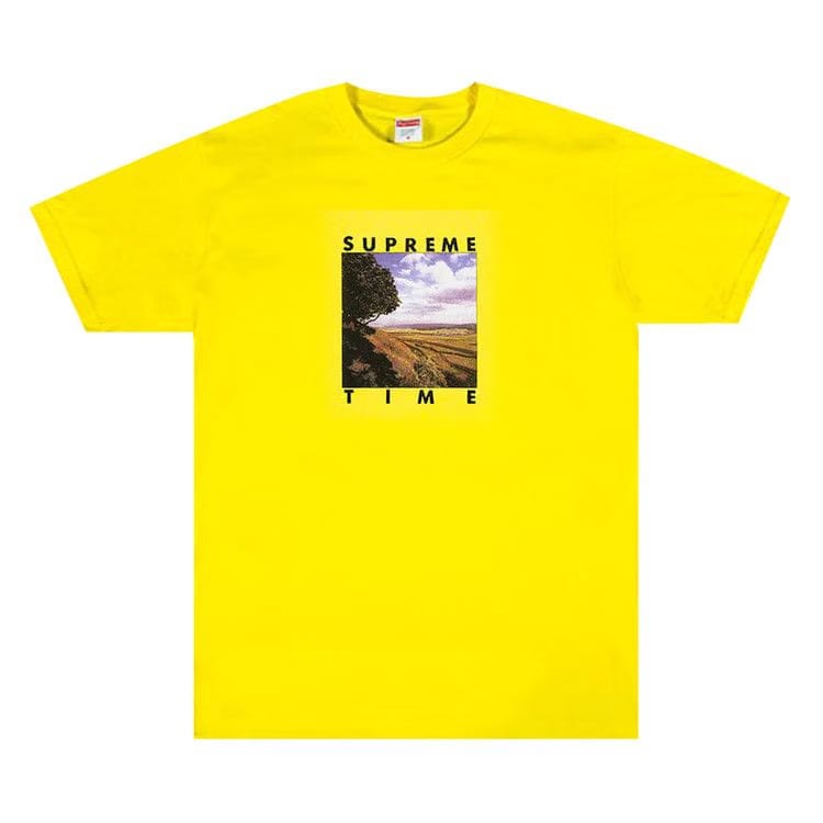 Supreme Supreme Time T-Shirt Yellow