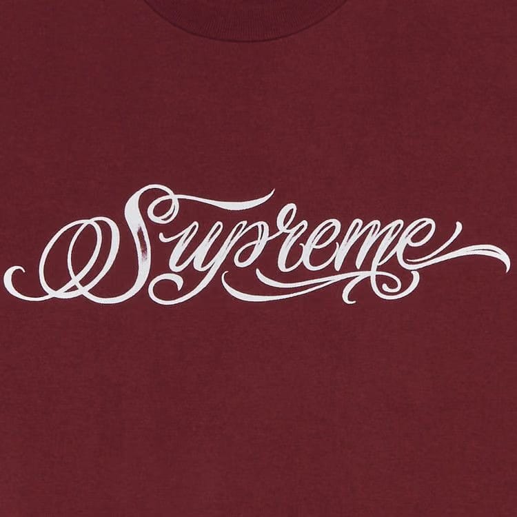 Supreme Script T-Shirt Cardinal