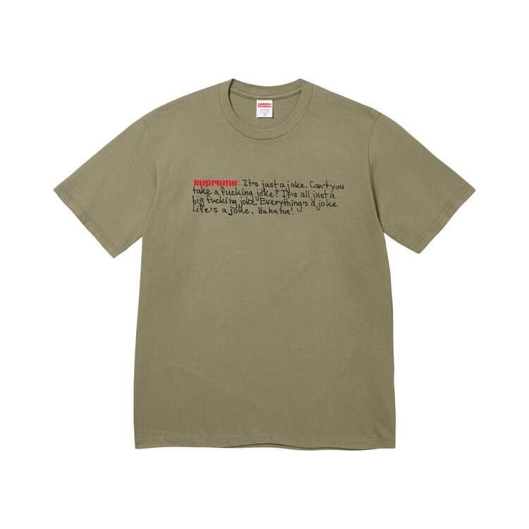 Supreme Joke T-Shirt Light Olive
