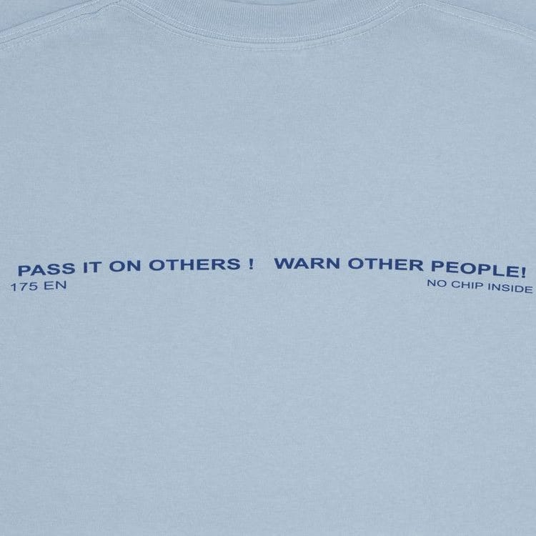 Supreme Warning T-Shirt Dusty Blue