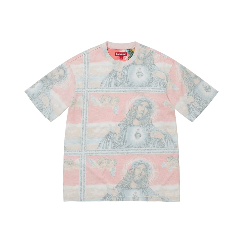 Supreme Jesus Shorts-Sleeve Top Multicolor