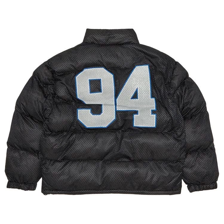 Supreme Mesh Jersey Puffer Jacket Black