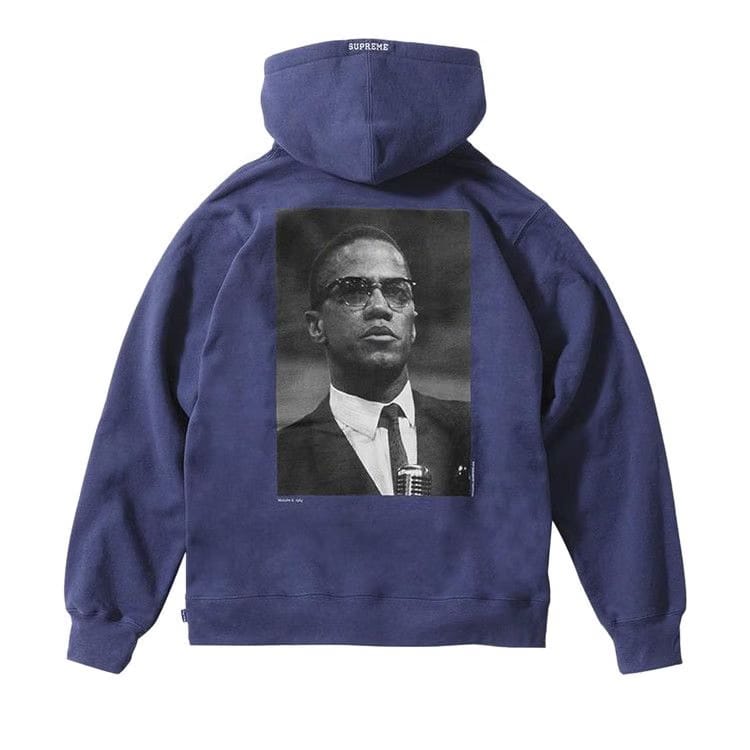 Supreme Malcolm x Hoodie Washed Navy