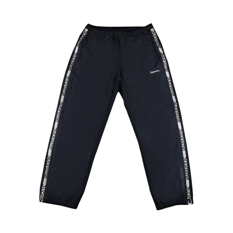 Supreme Reflective Zip Track Pant Black