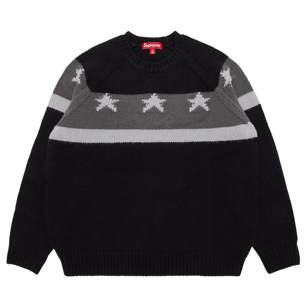 Supreme Stars Sweater Black