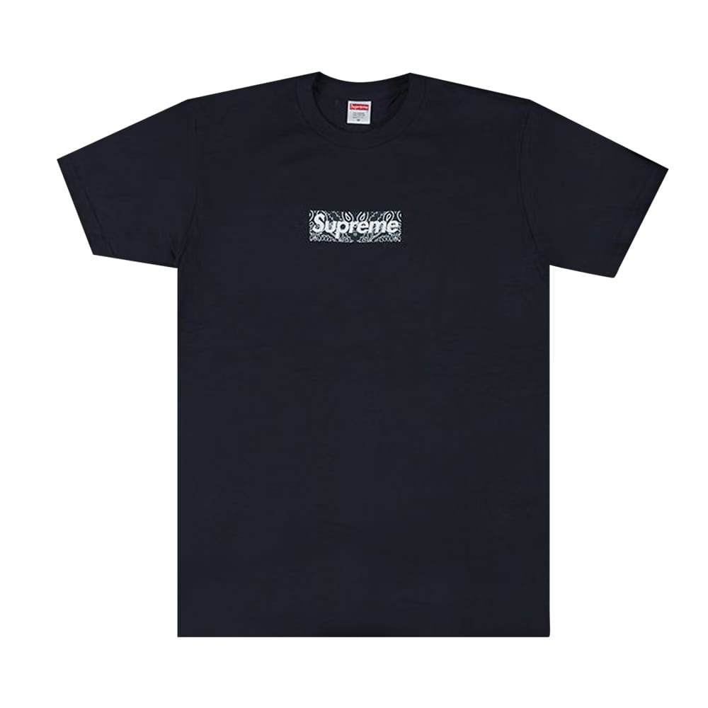 Supreme Bandana Box Logo T-Shirt Navy