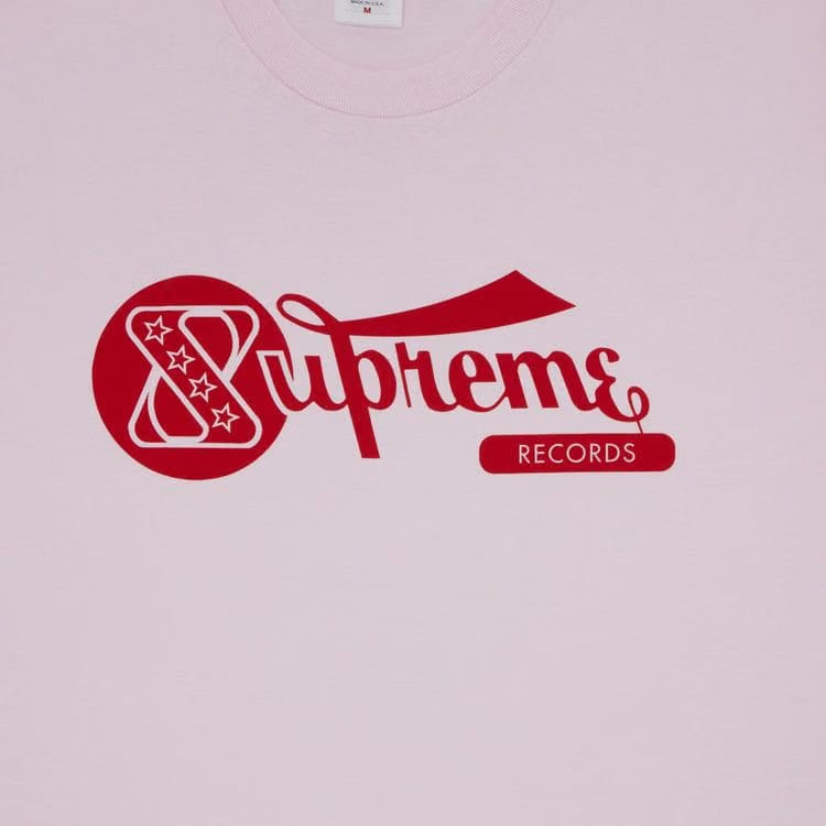 Supreme Records T-Shirt Light Pink