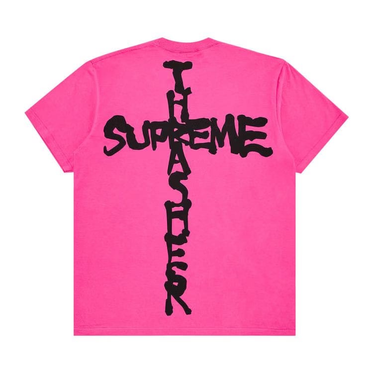 Supreme x Thrasher Cross T-Shirt Fuchsia