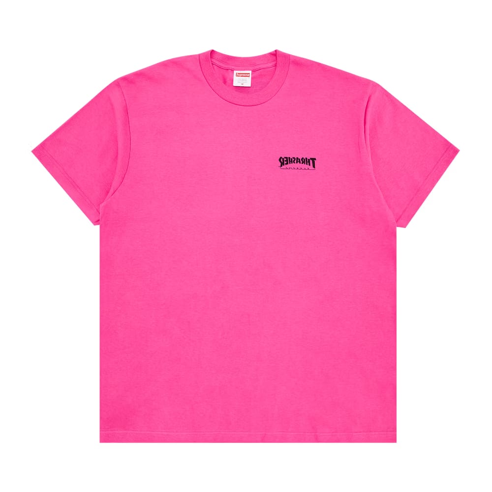 Supreme x Thrasher Cross T-Shirt Fuchsia