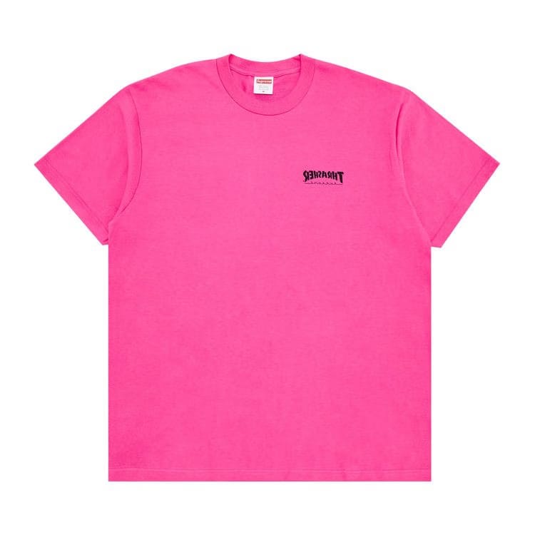 Supreme x Thrasher Cross T-Shirt Fuchsia