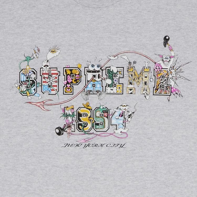 Supreme Varsity T-Shirt Ash Grey
