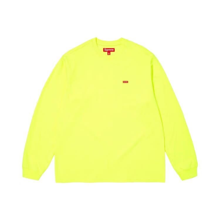 Supreme Small Box Long-Sleeve T-Shirt Fluorescent Yellow