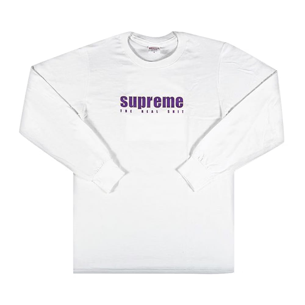 Supreme The Real Shit Long-Sleeve T-Shirt White