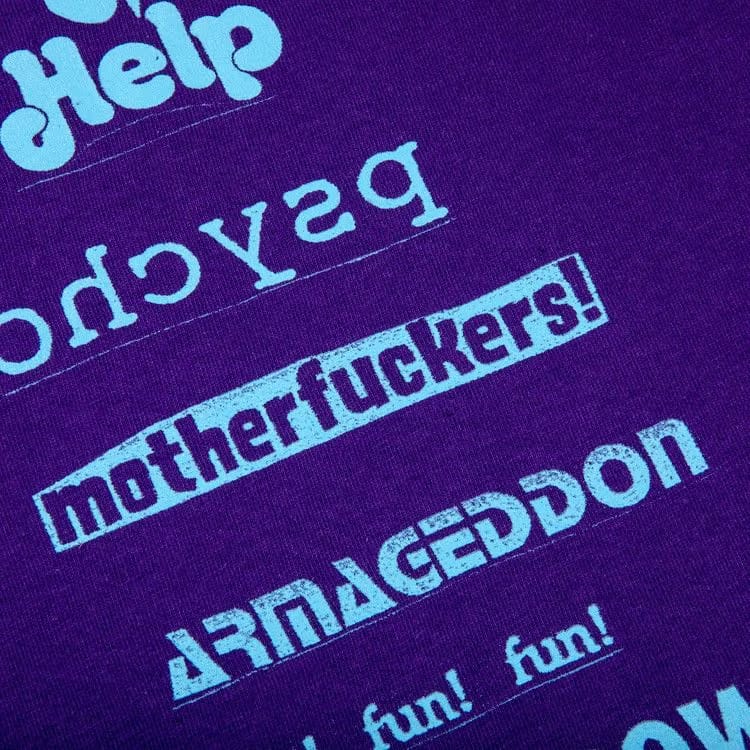 Supreme No More Shit T-Shirt Purple
