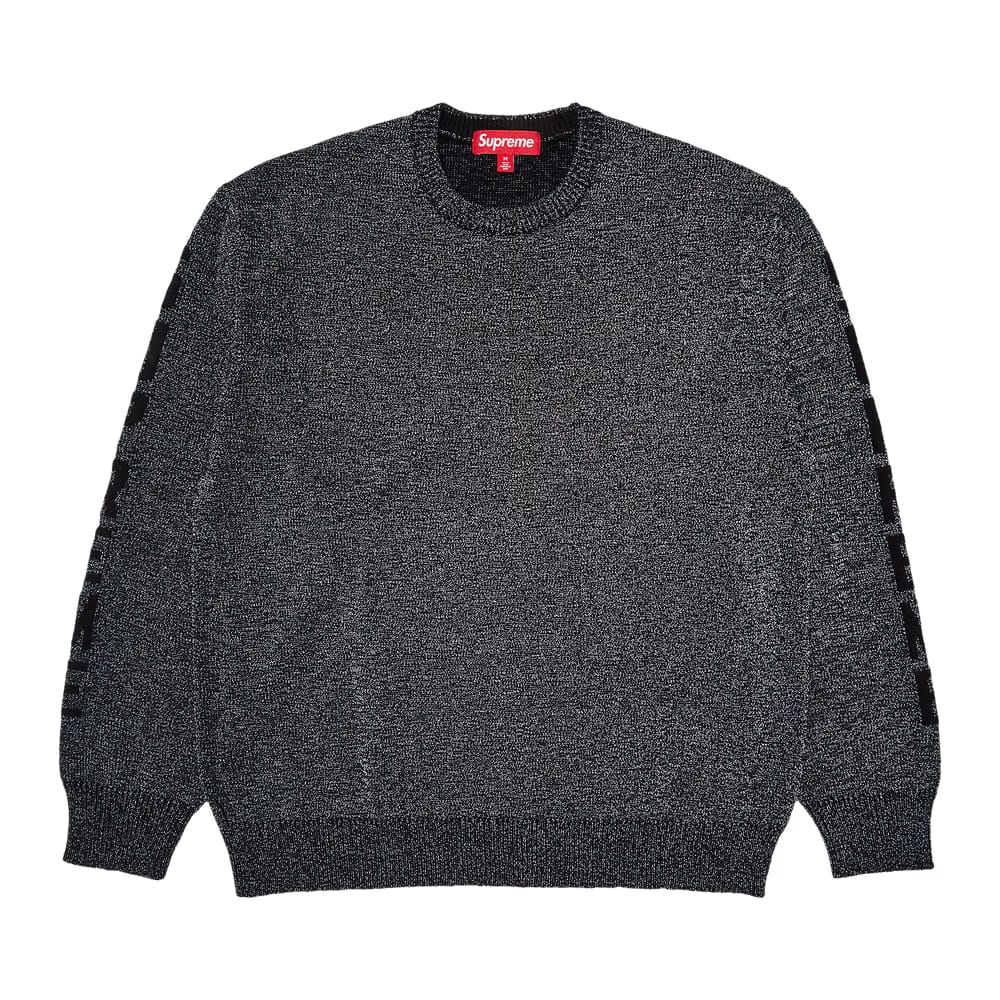 Supreme Reflective Sweater Black