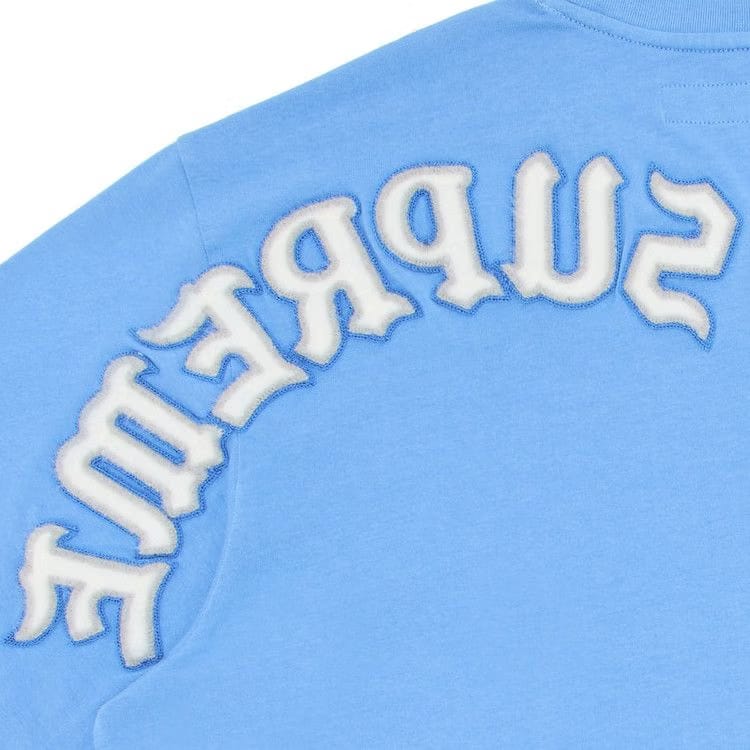 Supreme Brushed Arc Shorts-Sleeve Top Light Royal