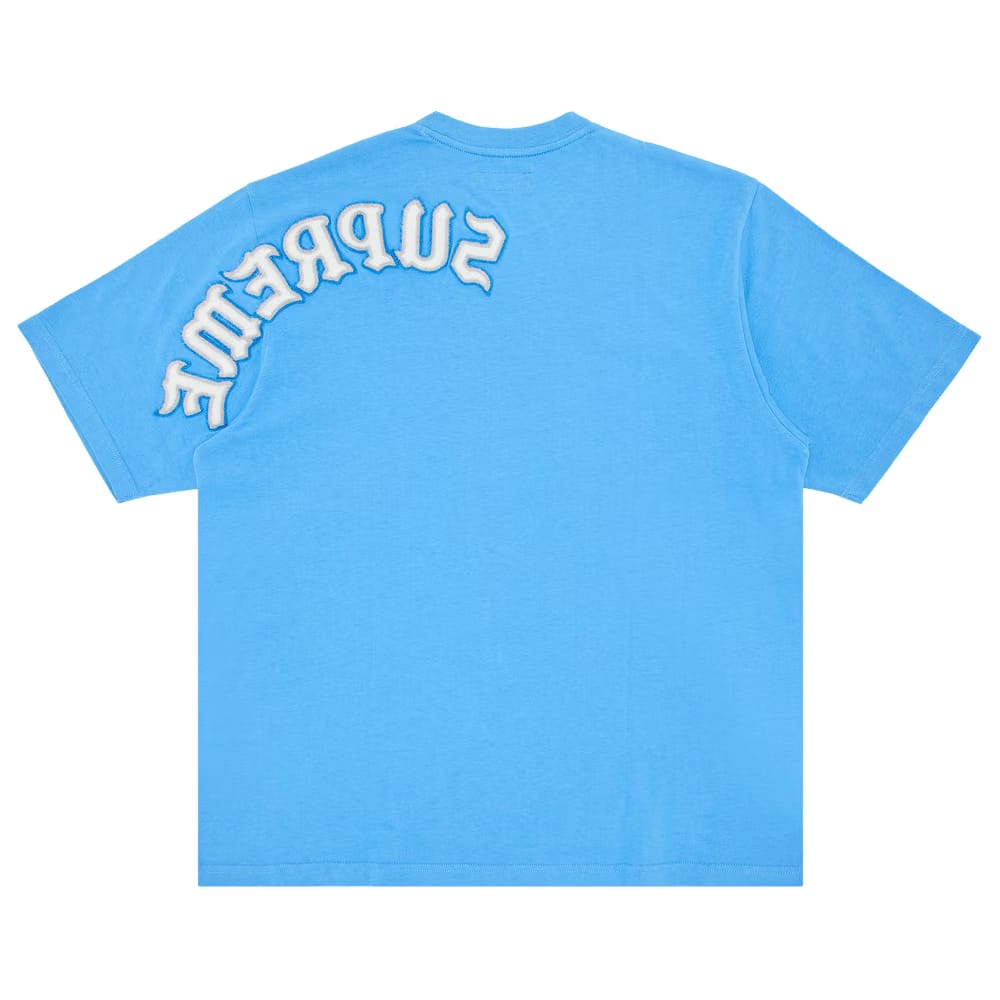 Supreme Brushed Arc Shorts-Sleeve Top Light Royal