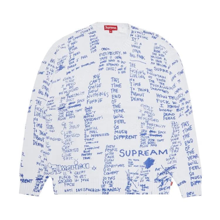 Supreme Gonz Poems Sweater White