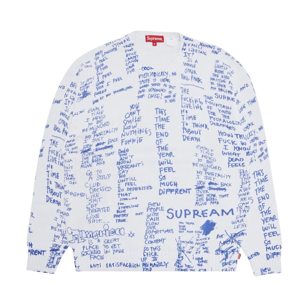 Supreme Gonz Poems Sweater White