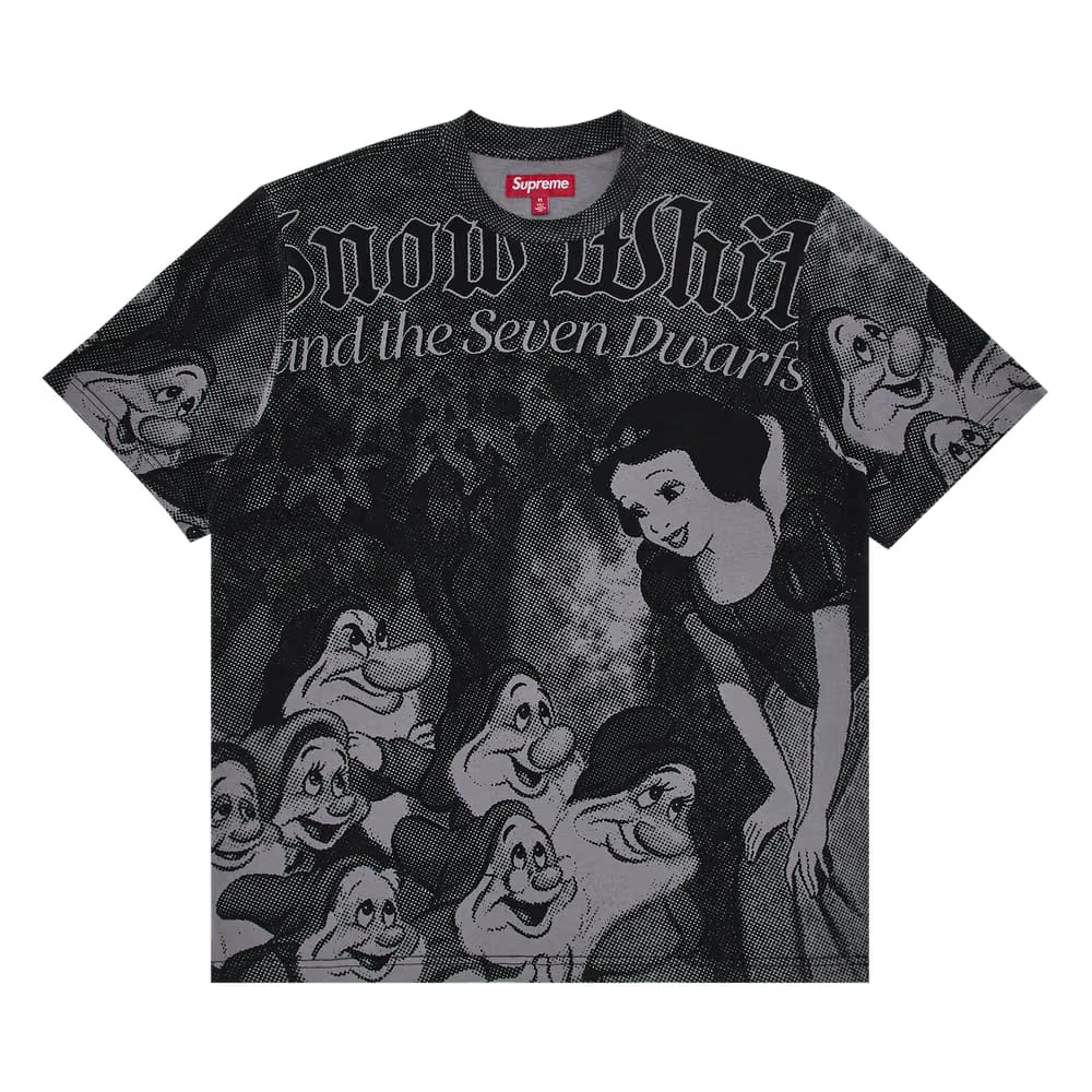 Supreme Snow White Shorts-Sleeve Top Grey