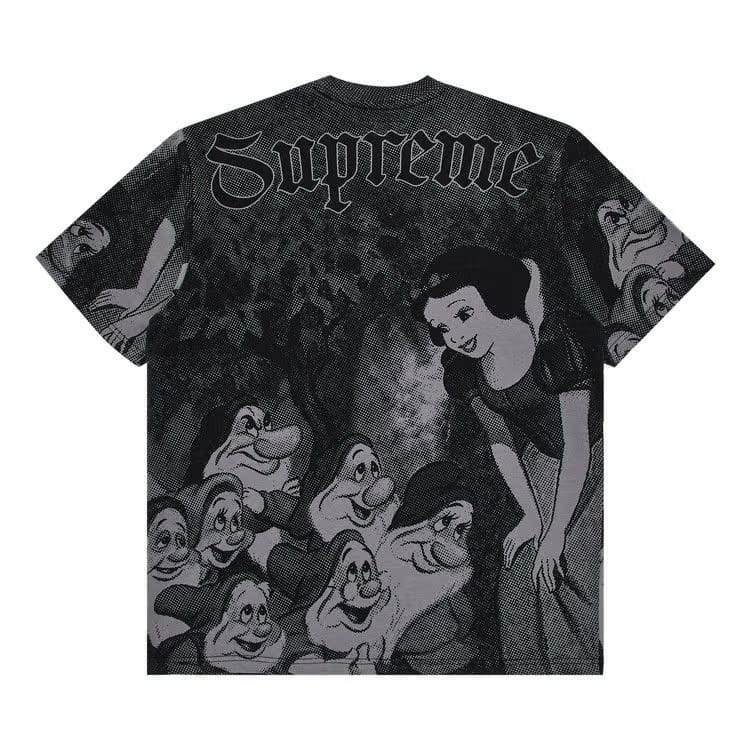 Supreme Snow White Shorts-Sleeve Top Grey