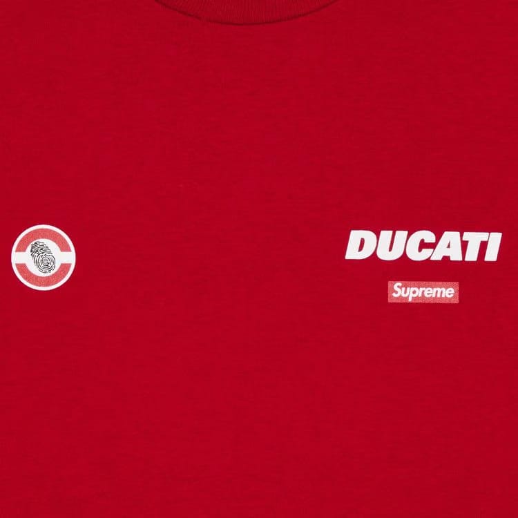 Supreme x Ducati Logos T-Shirt Red