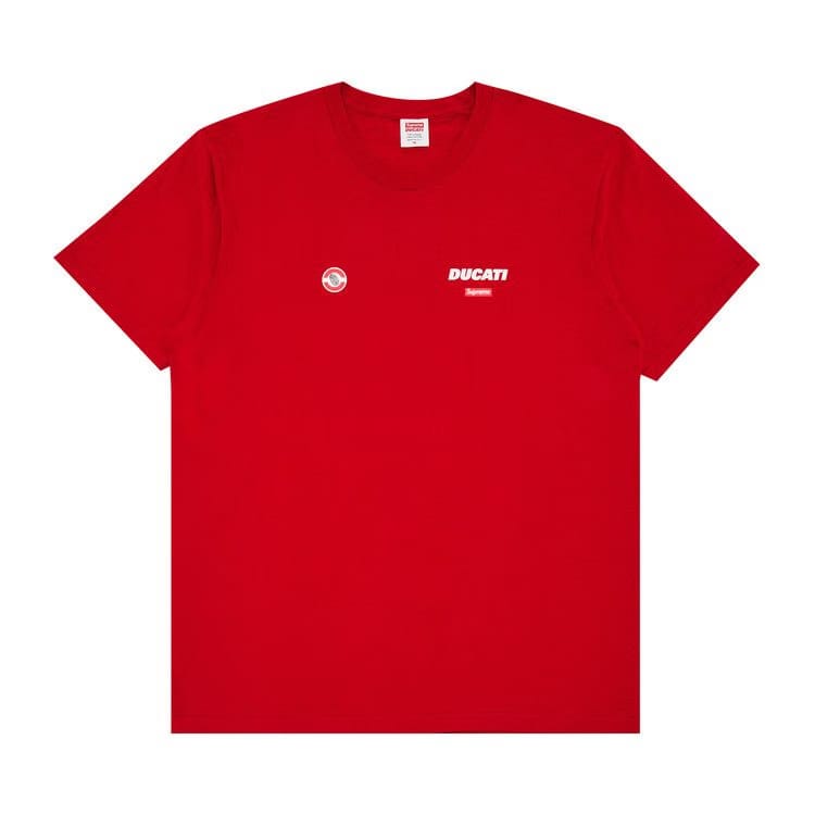 Supreme x Ducati Logos T-Shirt Red