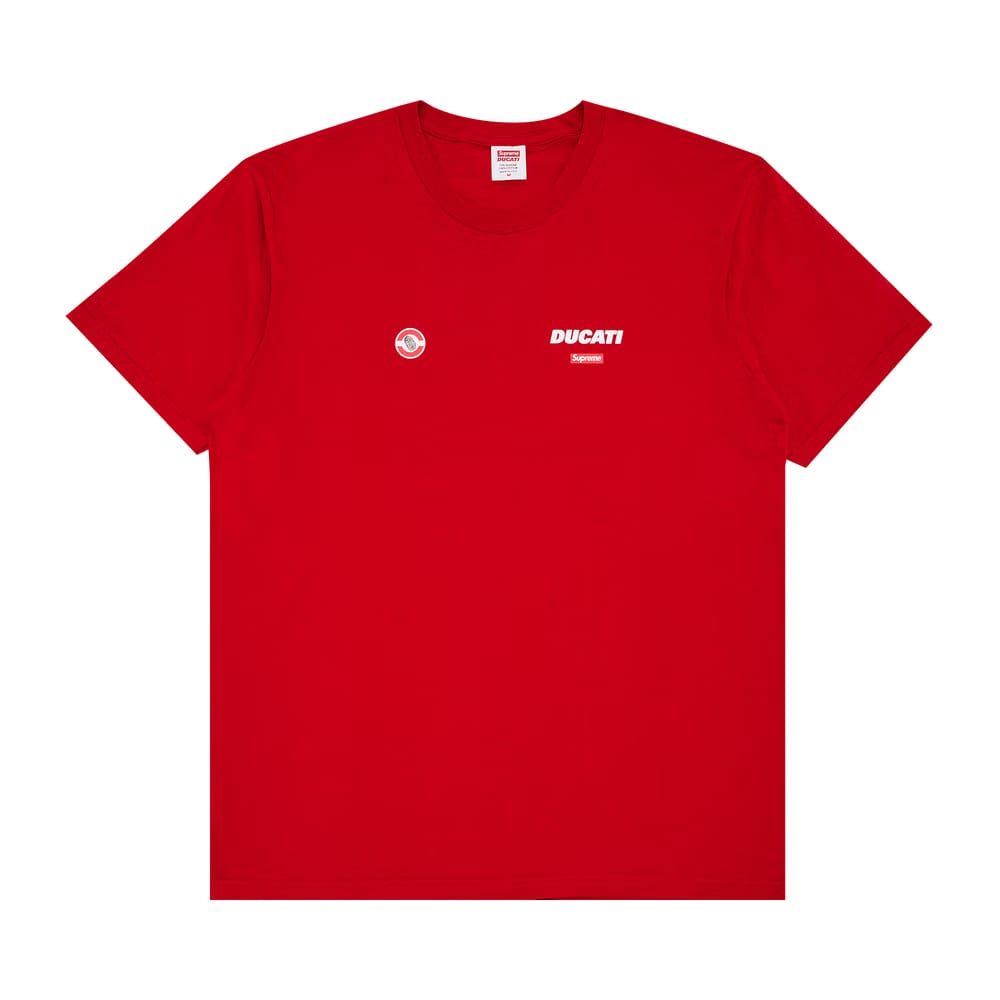 Supreme x Ducati Logos T-Shirt Red