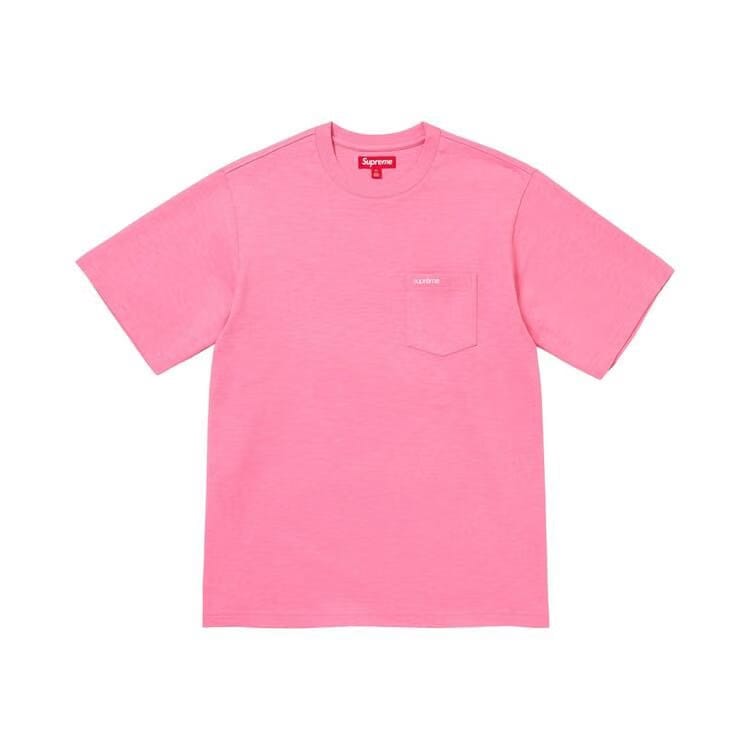 Supreme Shorts-Sleeve Pocket T-Shirt Pink