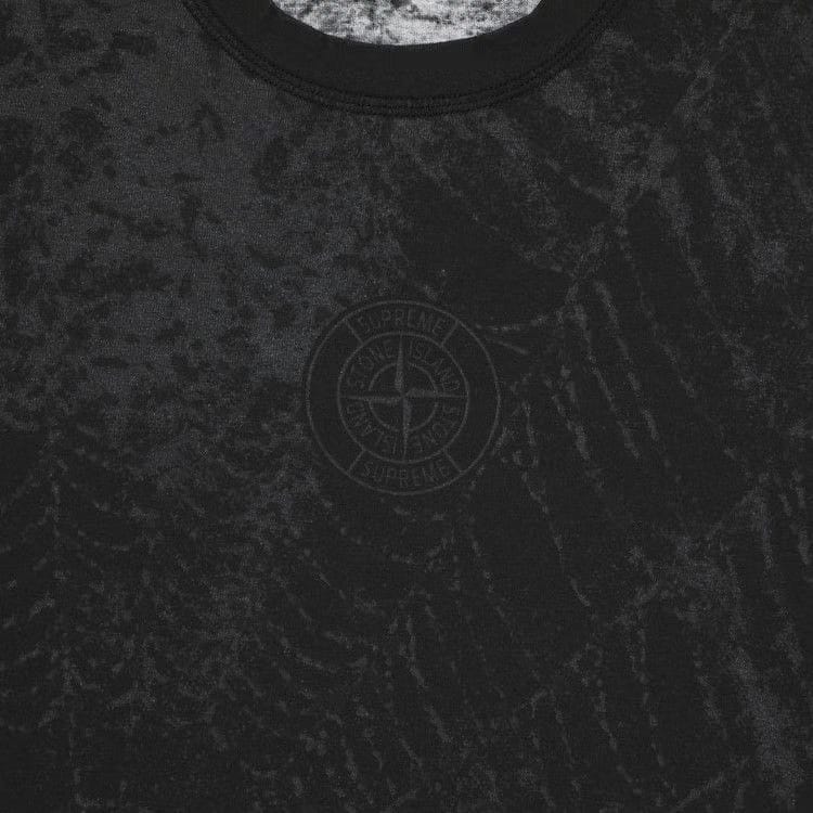 Supreme x Stone Island Shorts-Sleeve Top Black