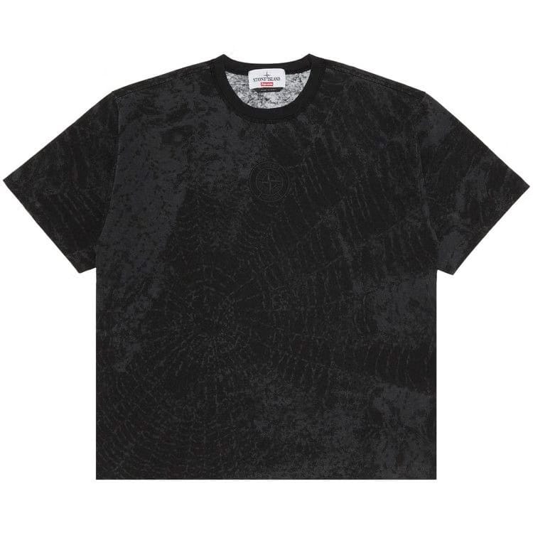 Supreme x Stone Island Shorts-Sleeve Top Black