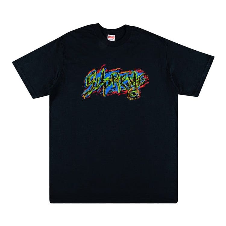 Supreme Scratch T-Shirt Navy