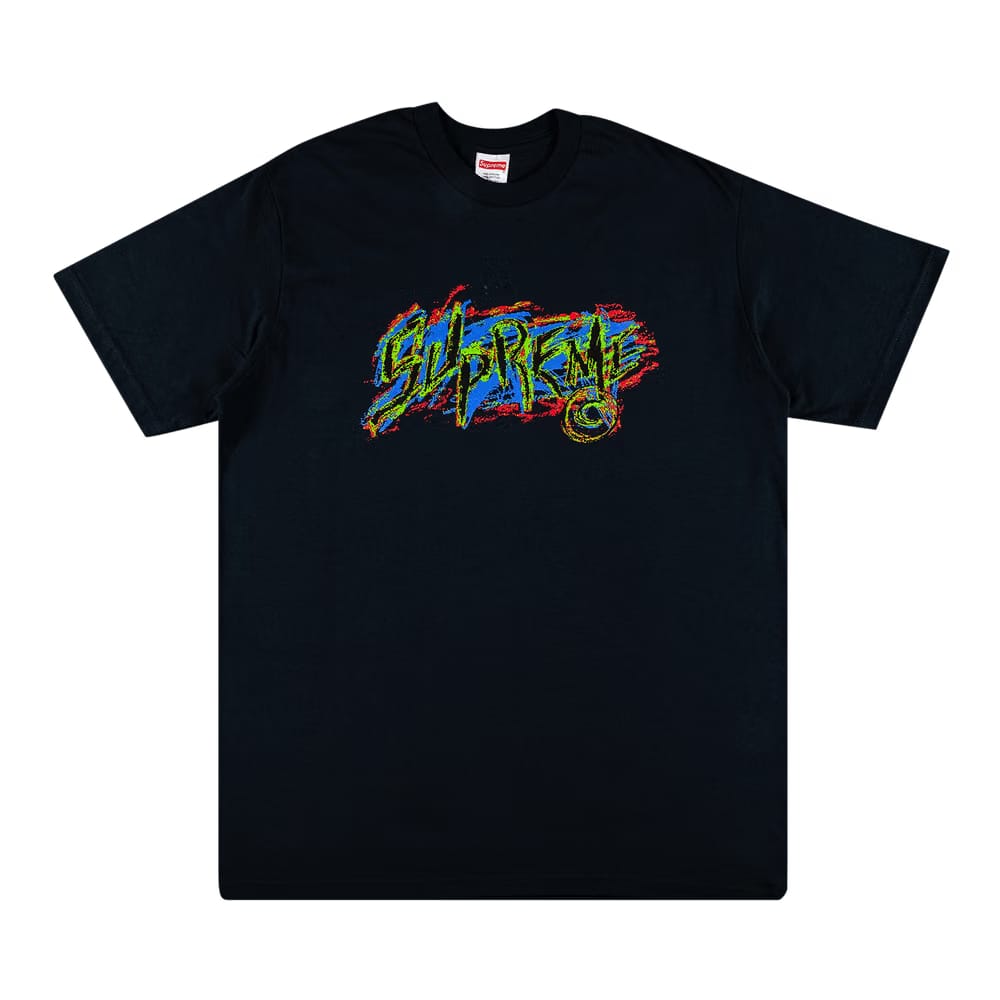 Supreme Scratch T-Shirt Navy