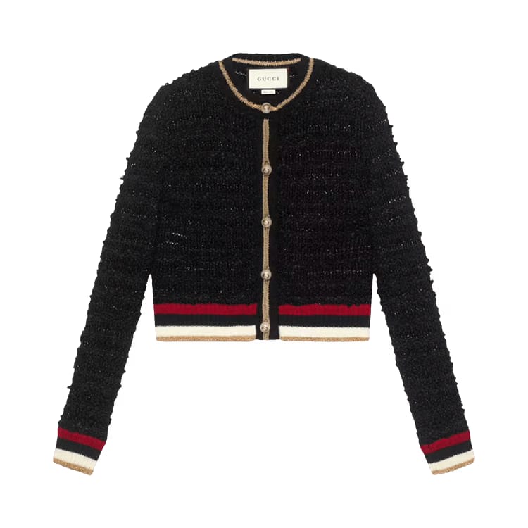 Gucci Knitted Cardigan Black