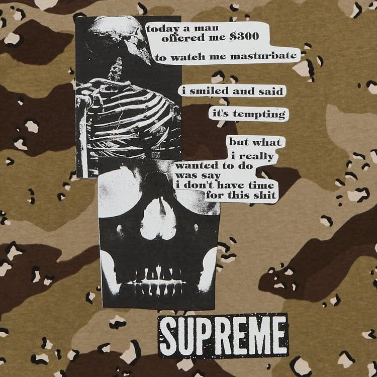 Supreme Anatomy T-Shirt Chocolate Chip Camo