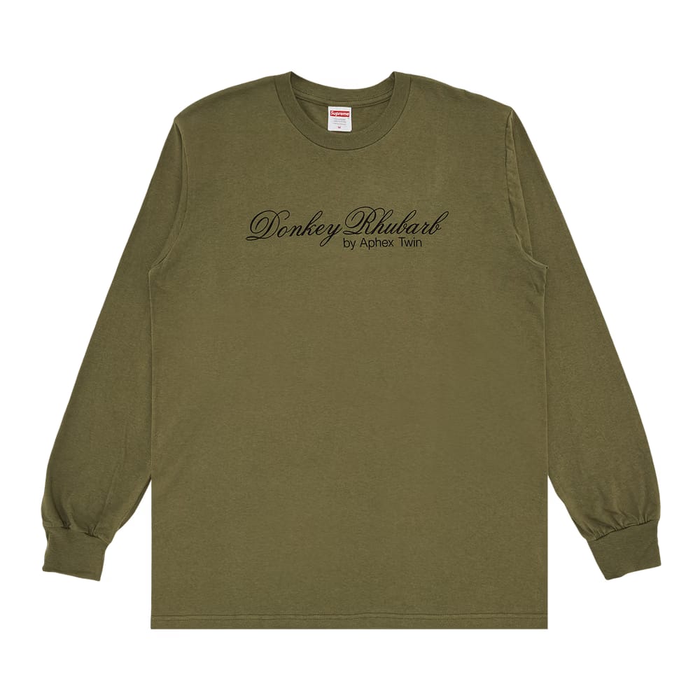 Supreme x Aphex Twin Donkey Rhubarb Long-Sleeve T-Shirt Light Olive