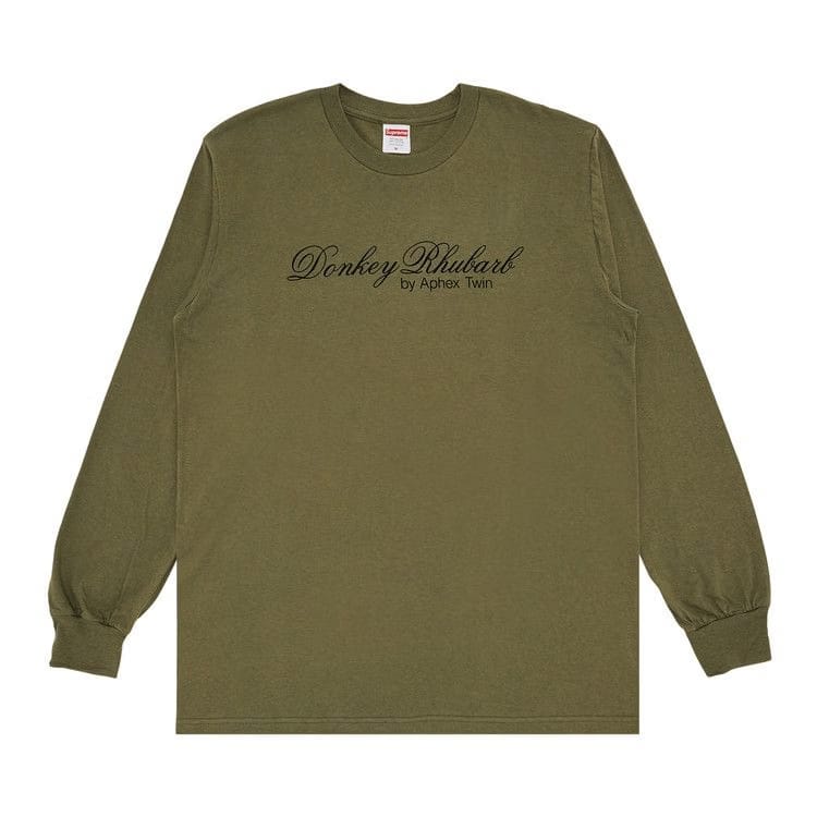 Supreme x Aphex Twin Donkey Rhubarb Long-Sleeve T-Shirt Light Olive