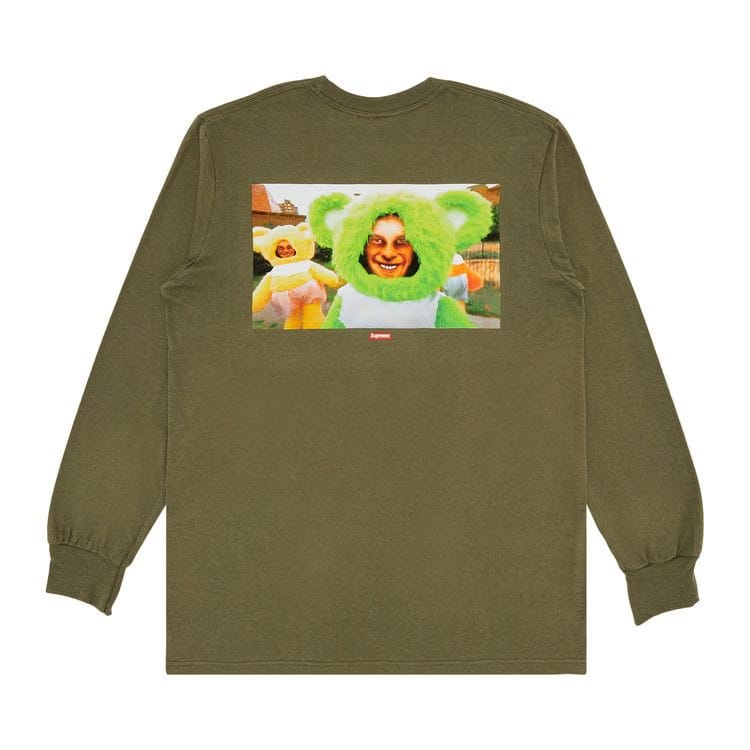 Supreme x Aphex Twin Donkey Rhubarb Long-Sleeve T-Shirt Light Olive