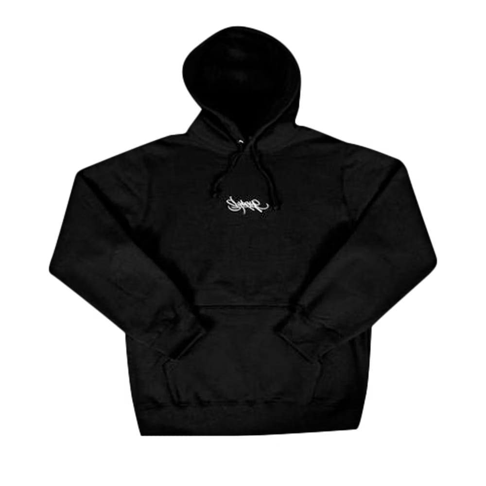 Supreme Tag Logo Hoodie Black