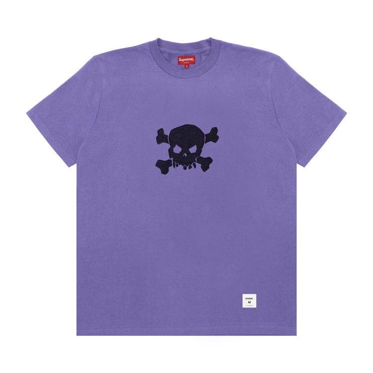 Supreme Skull Shorts-Sleeve Top Pale Purple